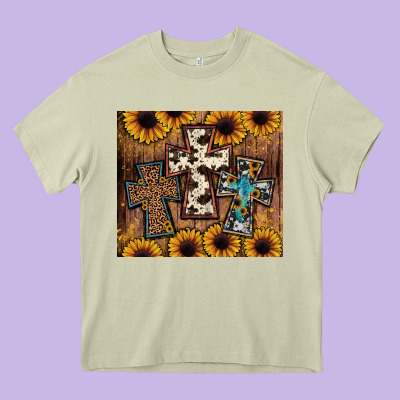 Cross Tumbler Heavy Core Tee Designed By Jahusdesignshop
