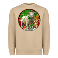 Mushroom christmas dorset sheep Heavyweight Sweatshirt - LillyAllenDesigns