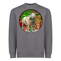 Storm christmas dorset sheep Heavyweight Sweatshirt - LillyAllenDesigns