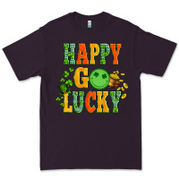 Plum happy go lucky  with coin and shamrock Premium Tee - Artiststas