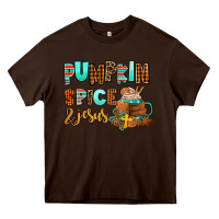 Chocolate Brown pumpkin spice and jesus Heavy Core Tee - AdoDesignShop