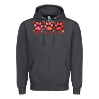 Smoke Happy Valentine's Day paws Valentine's Day Zipper Hoodie - HowdyJamesFarm