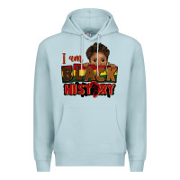 Blue Mist i am black history black boy peekaboo juneteenth Premium Hoodie - CowGirlArtShop
