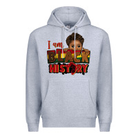 Heather Grey i am black history black boy peekaboo juneteenth Premium Hoodie - CowGirlArtShop
