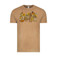 Vintage Camel created with a purpose with sunflower and butterfl Vintage Tee - NancyCooperArtShop
