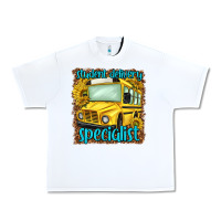 White student delivery specialist Urban Heavy Tee - NancyCooperArtShop