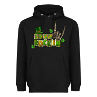 Sham Rockin Skeleton Hand St. Patrick's Heavyweight Hoodie | Teevron