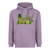 Lavender Sham rockin skeleton hand St. Patrick's Heavyweight Hoodie - CowGirlArtShop