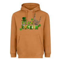 Meerkat Sham rockin skeleton hand St. Patrick's Heavyweight Hoodie - CowGirlArtShop