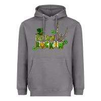 Storm Sham rockin skeleton hand St. Patrick's Heavyweight Hoodie - CowGirlArtShop