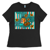Black pumpkin Ladies Tee - JahusDesignShop