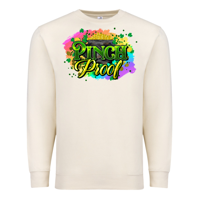Pinch Proof St. Patrick's  Day Premium Sweatshirt by HowdyJamesFarm | Teevron