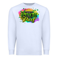 White pinch proof St. Patrick's  Day Premium Sweatshirt - HowdyJamesFarm