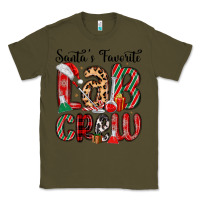 Army Green santa s favorite lab crew Classic Tee - MaliasSmallBusiness