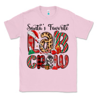 Bubblegum Pink santa s favorite lab crew Classic Tee - MaliasSmallBusiness
