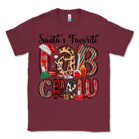 Burgundy santa s favorite lab crew Classic Tee - MaliasSmallBusiness
