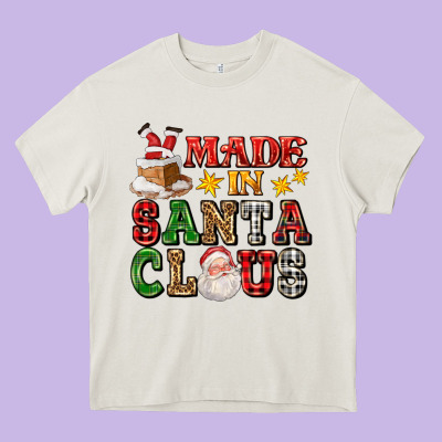 Made In Santa Claus Ado Heavy Core Tee Designed By Adodesignshop