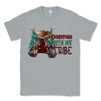 Heather Grey Christmas with tribe Classic Tee - CowhideDigitalArt