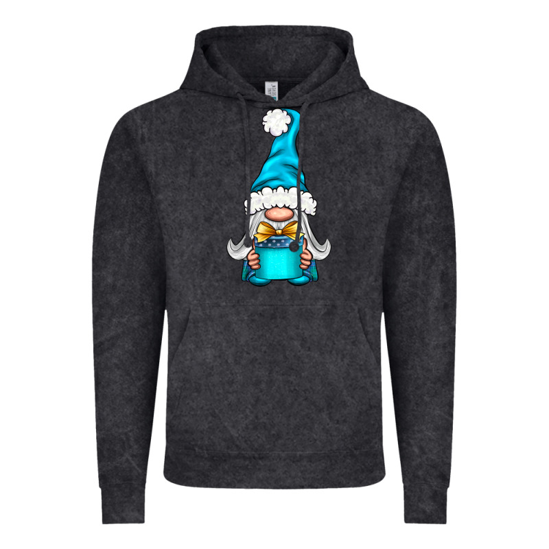 Winter Gnome With Gift Vintage Hoodie by NancyCooperArtShop | Teevron