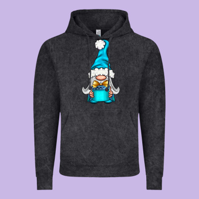 Winter Gnome With Gift Vintage Hoodie Designed By Nancycooperartshop