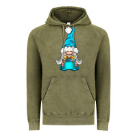 Vintage Olive winter gnome with gift Vintage Hoodie - NancyCooperArtShop