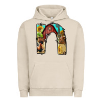 Pigment French Oak farm life alphabet lowercase letters n Urban Hoodie - BundleAndBundleShop