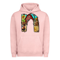 Pigment Salmon farm life alphabet lowercase letters n Urban Hoodie - BundleAndBundleShop