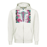 Oatmeal Heather nurse Zipper Hoodie - TumblerDesignByShophia