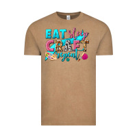 Vintage Coffee eat sleep craft repeat Vintage Tee - NancyCooperArtShop