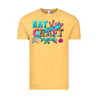 Vintage Mustard eat sleep craft repeat Vintage Tee - NancyCooperArtShop