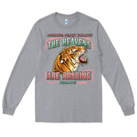 Heather Grey the heavens are roaring Long Sleeve Tee - LillyAllenDesigns