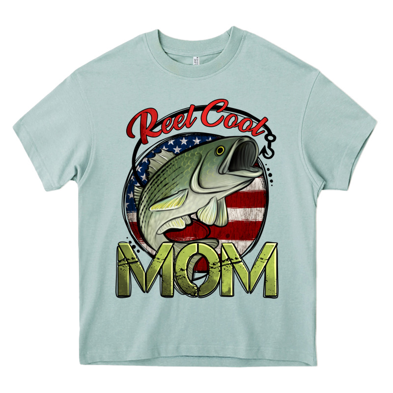 Reel Cool Mom Fishing Heavy Core Tee by Jasminsmagicworld | Teevron