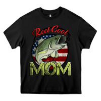Black reel cool mom fishing Heavy Core Tee - Jasminsmagicworld