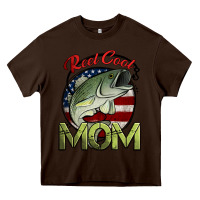 Chocolate Brown reel cool mom fishing Heavy Core Tee - Jasminsmagicworld