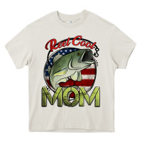 Cream reel cool mom fishing Heavy Core Tee - Jasminsmagicworld