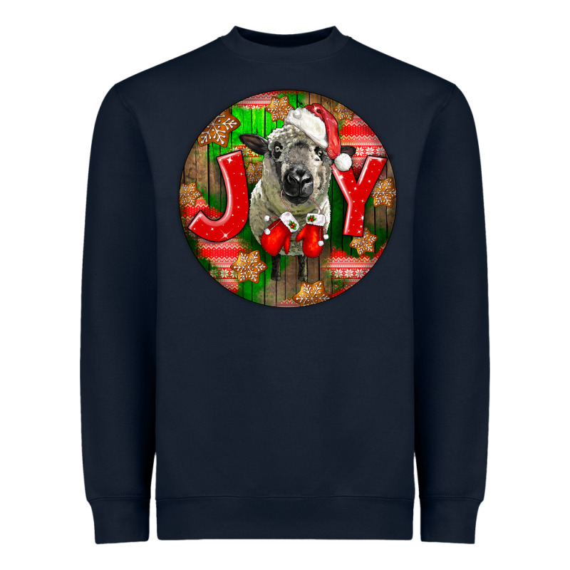 Christmas Hampshire Sheep Heavyweight Sweatshirt by LillyAllenDesigns | Teevron