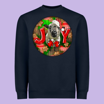 Christmas Hampshire Sheep Heavyweight Sweatshirt Designed By Lillyallendesigns