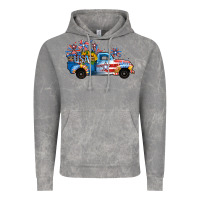 Cloud Rock USA 4th of July Sunflower Truck Vintage Hoodie - Jasminsmagicworld
