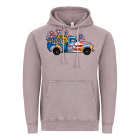 Vintage Zinc USA 4th of July Sunflower Truck Vintage Hoodie - Jasminsmagicworld