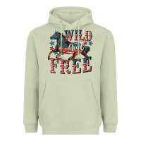 Matcha Wild and free 4th of july Heavyweight Hoodie - CowGirlArtShop