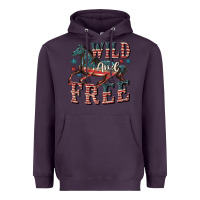Plum Wild and free 4th of july Heavyweight Hoodie - CowGirlArtShop