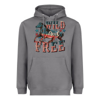 Storm Wild and free 4th of july Heavyweight Hoodie - CowGirlArtShop