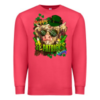 Cardinal St. Patrick's Day Cow Premium Sweatshirt - HowdyJamesFarm