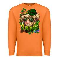Carrot St. Patrick's Day Cow Premium Sweatshirt - HowdyJamesFarm