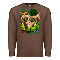 Chestnut St. Patrick's Day Cow Premium Sweatshirt - HowdyJamesFarm