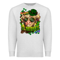 Oatmeal Heather St. Patrick's Day Cow Premium Sweatshirt - HowdyJamesFarm