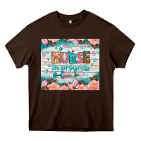 Chocolate Brown nurse in progress tumbler Heavy Core Tee - BundleAndBundleShop