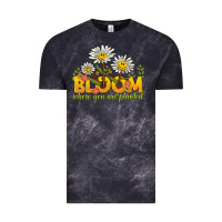 Cloud Black bloom where you are planted Vintage Tee - NancyCooperArtShop