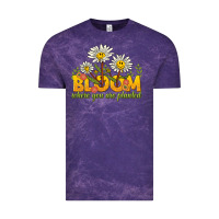 Cloud Purple bloom where you are planted Vintage Tee - NancyCooperArtShop