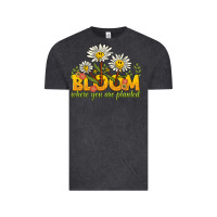 Vintage Black bloom where you are planted Vintage Tee - NancyCooperArtShop